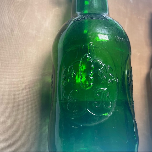 Grolsch Beer Bottle Green/brown Embossed Porcelain Swing Top Vintage Empty - Picture 6 of 16